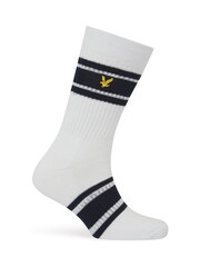 Lyle & Scott White Montrose Sports 5 Pack Socks - Image 2 of 6