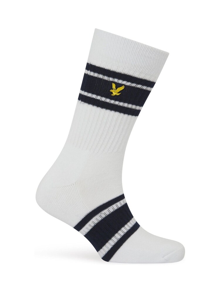Lyle & Scott White Montrose Sports 5 Pack Socks - Image 2 of 6