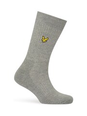 Lyle & Scott White Montrose Sports 5 Pack Socks - Image 3 of 6