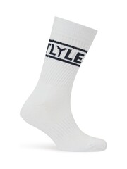 Lyle & Scott White Montrose Sports 5 Pack Socks - Image 4 of 6
