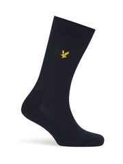 Lyle & Scott White Montrose Sports 5 Pack Socks - Image 5 of 6