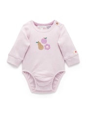 Purebaby Pink Light Applique Bodysuit - Image 1 of 4