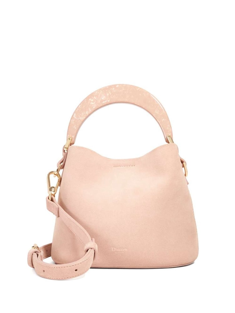 Dune London Pink Dharla Moulded Handle Scoop Bag - Image 1 of 5 Dune London Pink Dharla Moulded Handle Scoop Bag - Image 1 of 5