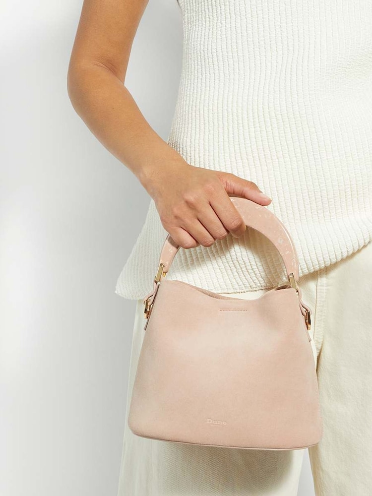 Dune London Pink Dharla Moulded Handle Scoop Bag - Image 2 of 5 Dune London Pink Dharla Moulded Handle Scoop Bag - Image 2 of 5