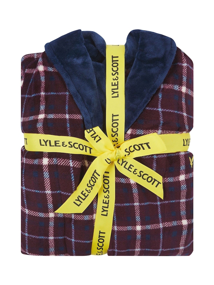 Lyle & Scott Red Cassidy Bathrobe - Image 3 of 3 Lyle & Scott Red Cassidy Bathrobe - Image 3 of 3