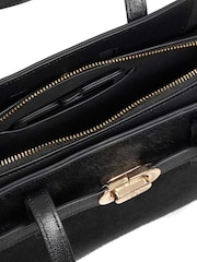 Dune London Black Depend East West Medium Tote Bag - Image 4 of 4