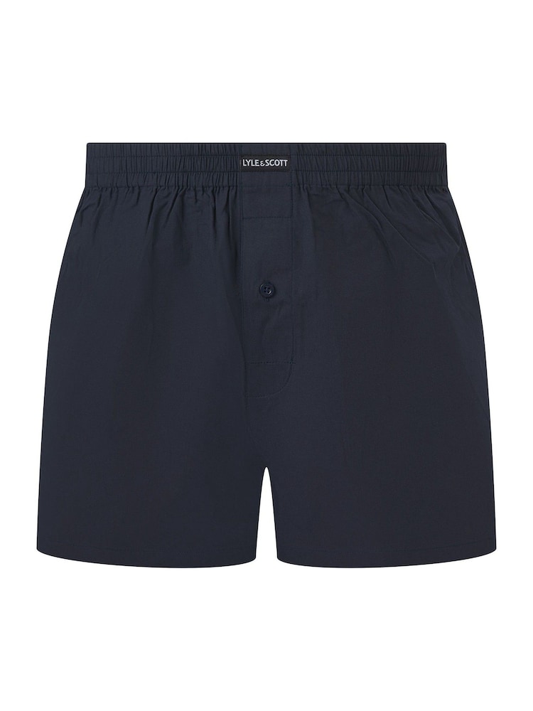 Lyle & Scott Blue Robinson Woven Boxers 3 Pack - Image 4 of 4 Lyle & Scott Blue Robinson Woven Boxers 3 Pack - Image 4 of 4