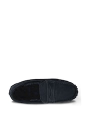 Totes Blue Isotoner Mens Suede Moccasin With Water Repellency - Image 3 of 5