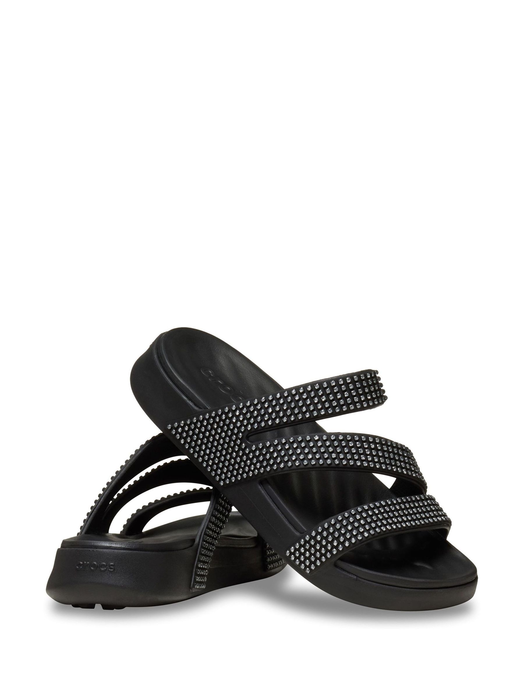Buy Crocs Black Getaway Gems Strappy Sandals from Next India