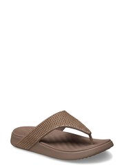 Crocs Brown Getaway Gems Triangle Flip-Flops - Image 2 of 6