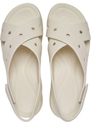 Crocs Brown Brooklyn 4U Cross Strap Wedge Sandals - Image 4 of 6