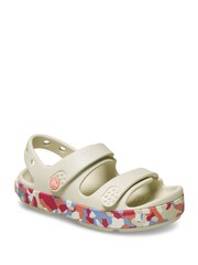 Crocs Cream Crocband Cruiser Glow Confetti Band Sandals - Image 2 of 6