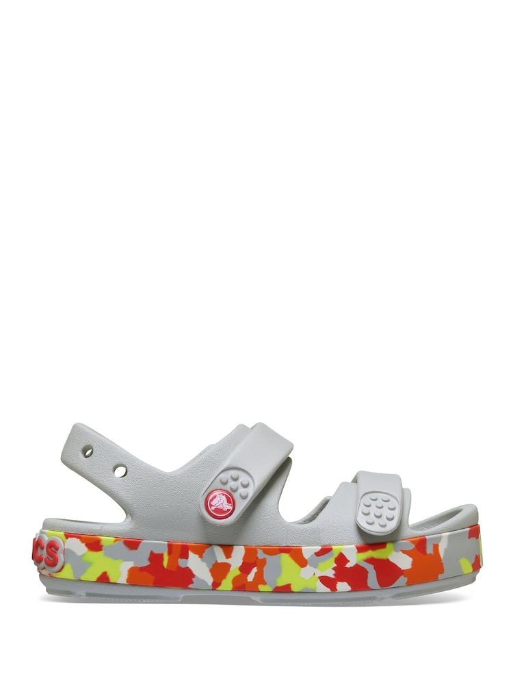 Crocs Grey Crocband Cruiser Glow Confetti Band Sandals - Image 1 of 6