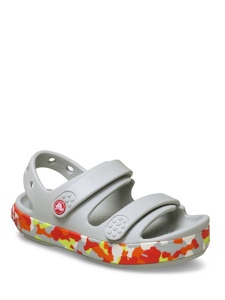 Crocs Grey Crocband Cruiser Glow Confetti Band Sandals - Image 2 of 6