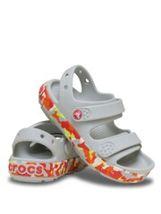 Crocs Grey Crocband Cruiser Glow Confetti Band Sandals - Image 3 of 6