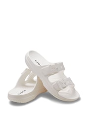 Crocs White Classic Saturday Sandals Women - Image 3 of 6
