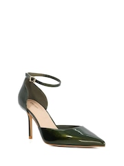 Dune London Green Calmness Pointed Back Counter Court Shoes - Image 3 of 6