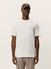Les Deux White Ben Faience Print T-Shirt - Image 3 of 5