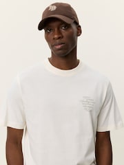 Les Deux White Ben Faience Print T-Shirt - Image 5 of 5