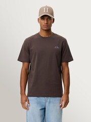 Les Deux Brown Ben Globe Print T-Shirt - Image 3 of 7