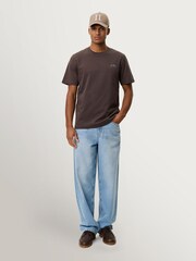 Les Deux Brown Ben Globe Print T-Shirt - Image 4 of 7