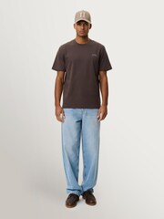 Les Deux Brown Ben Globe Print T-Shirt - Image 6 of 7