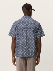 Les Deux Blue Lukas Arabesque Shirt - Image 2 of 7