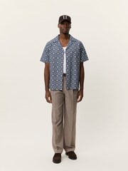 Les Deux Blue Lukas Arabesque Shirt - Image 4 of 7