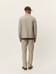 Les Deux Natural Como Coach Mini Check Jacket - Image 3 of 7