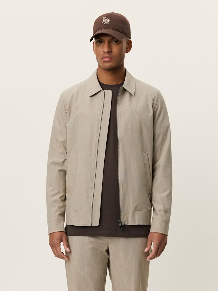 Les Deux Natural Como Coach Mini Check Jacket - Image 7 of 7