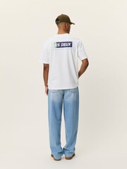 Les Deux White Chase Sport Print T-Shirt - Image 4 of 6