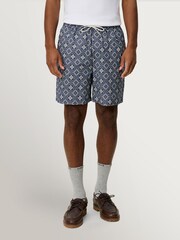 Les Deux Blue Harry Arabesque Shorts - Image 1 of 4