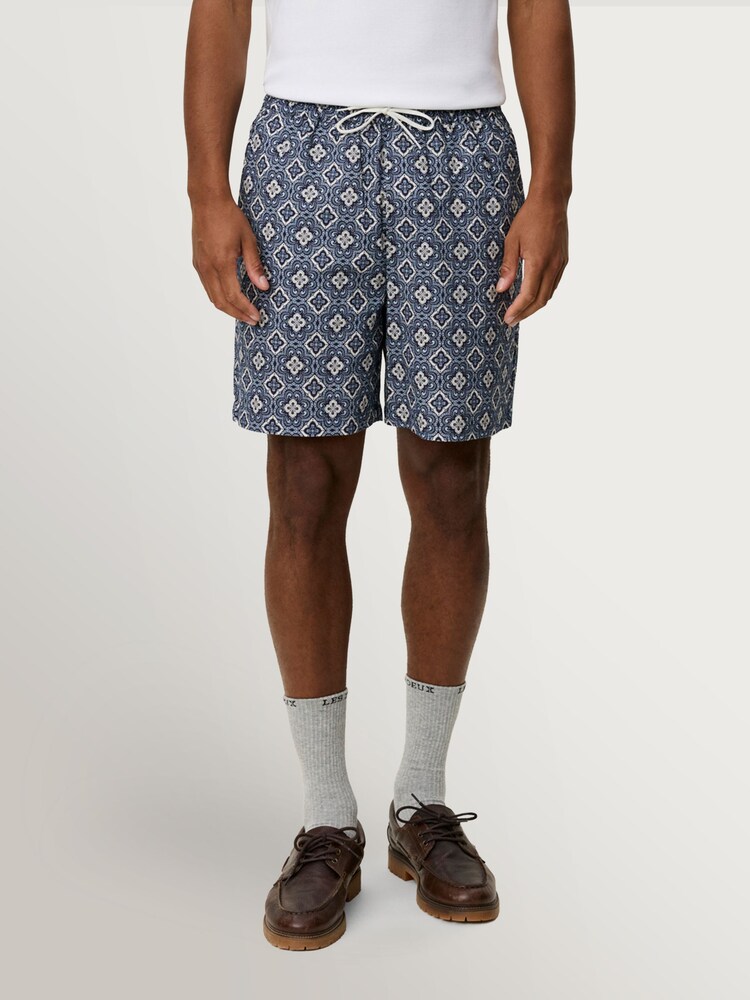 Les Deux Blue Harry Arabesque Shorts - Image 1 of 4