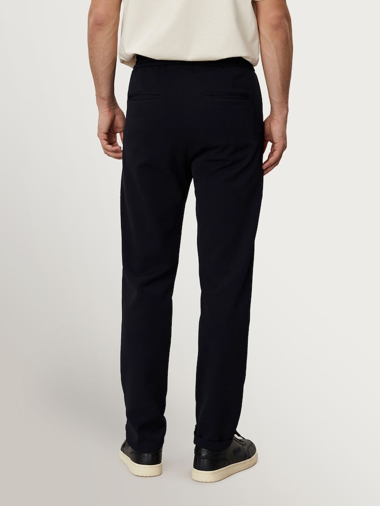 Les Deux Blue Como Tapered Drawstring Trousers - Image 2 of 4