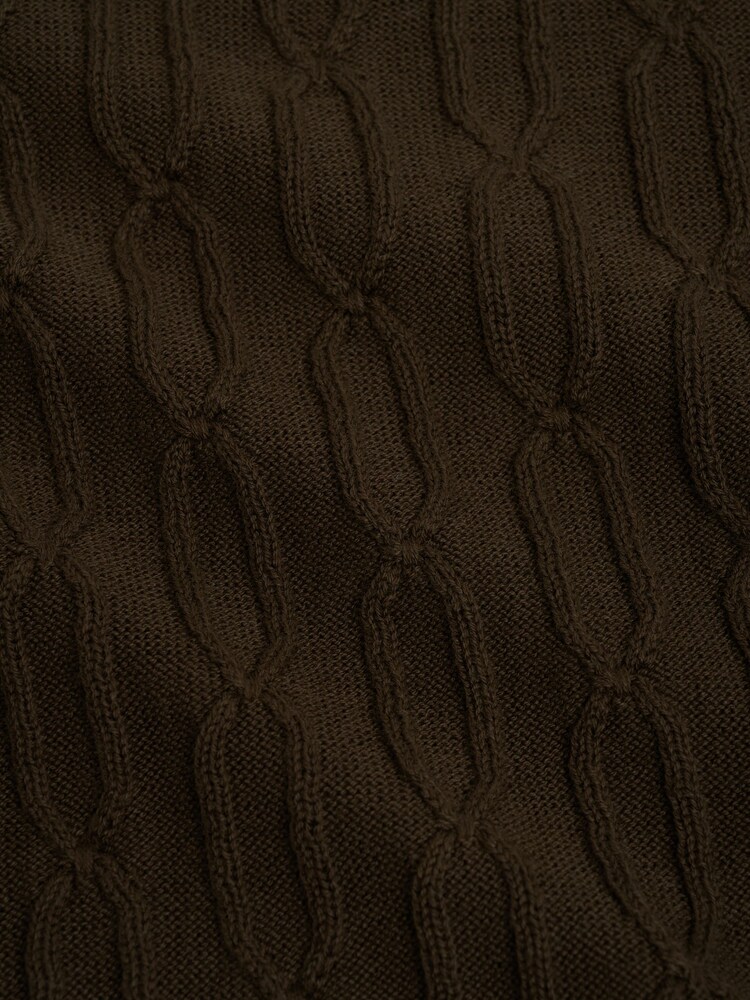 Oliver Spencer Brown Short Sleeve Rossell Textured Kitted Shirt - Image 4 of 4