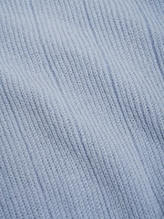 Oliver Spencer Blue Brice Half Zip Jumper - Image 8 of 8