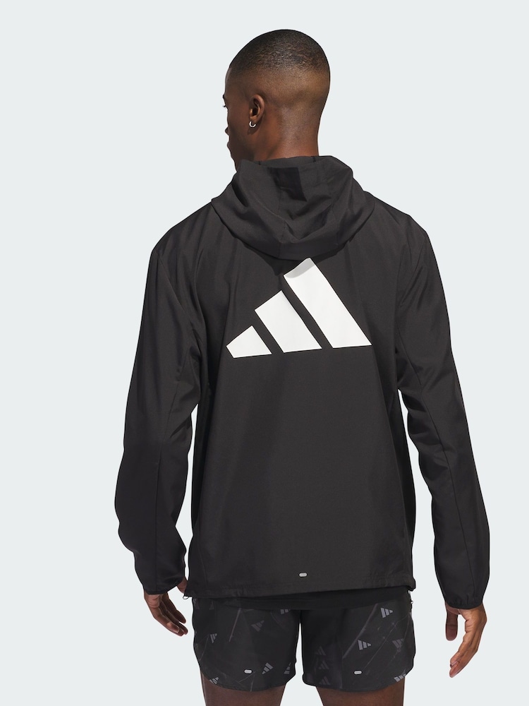 adidas Black Run It Jacket - Image 2 of 5