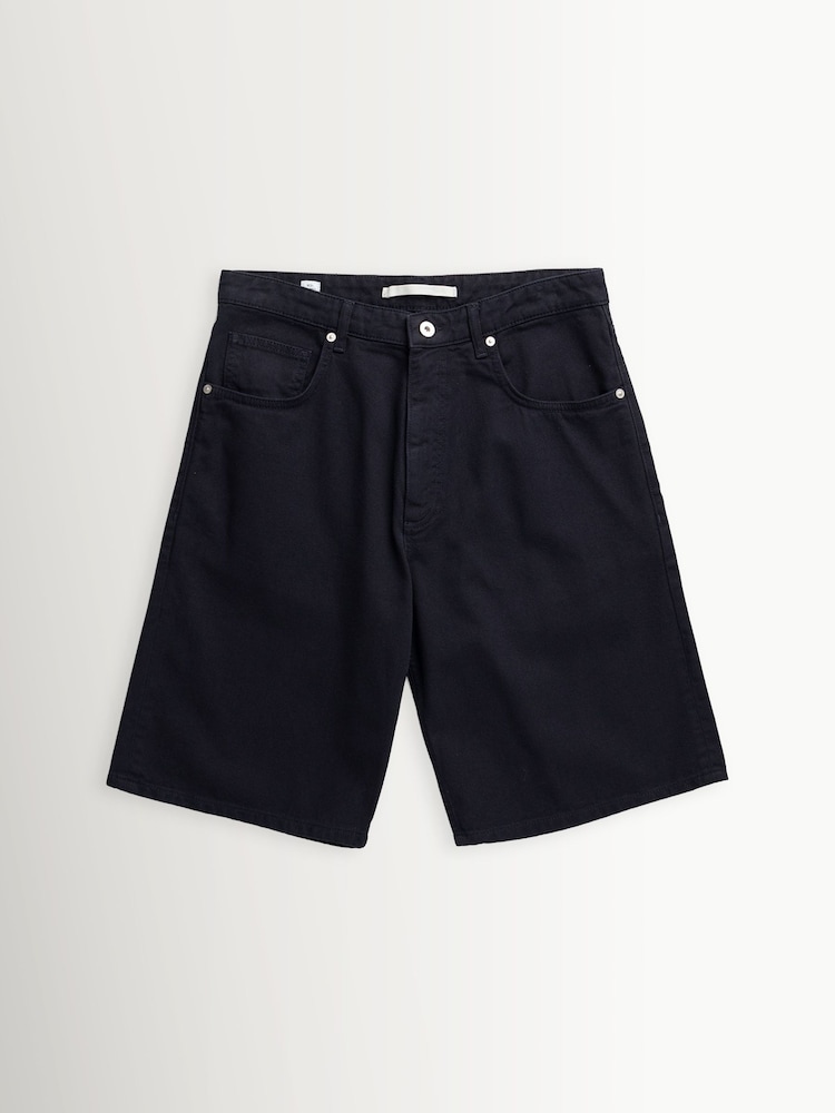 Norse Projects Blue Korshavn Relaxed 5 Pocket Heavy Twill Shorts - Image 1 of 1