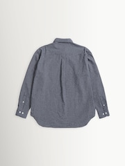 Norse Projects Dark Navy Espevik Check Oversized Shirt - Image 6 of 6