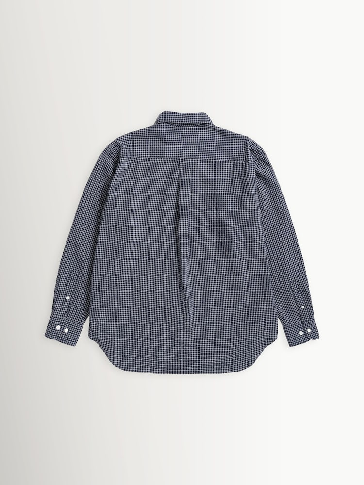 Norse Projects Dark Navy Espevik Check Oversized Shirt - Image 6 of 6