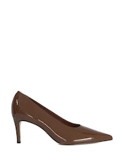 Dune London Brown Aspiring High Cut Court Shoes - Image 1 of 5