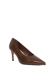 Dune London Brown Aspiring High Cut Court Shoes - Image 2 of 5