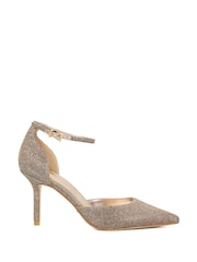 Dune London Brown Calmness Pointed Back Counter Court Shoes - Image 1 of 5