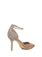 Dune London Brown Calmness Pointed Back Counter Court Shoes - Image 3 of 5