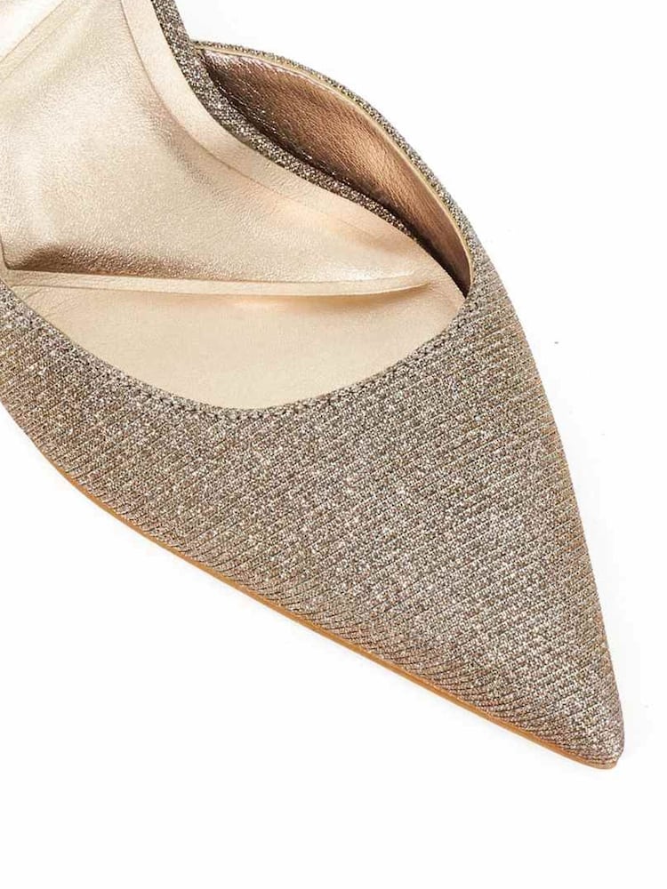 Dune London Brown Calmness Pointed Back Counter Court Shoes - Image 5 of 5