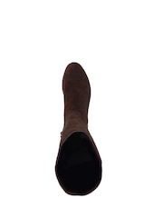 Dune London Brown Wide Fit Tayla Smart Stretch High Leg Boots - Image 4 of 5