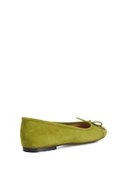 Dune London Green Highest Flexible Sole Contrast Ballet Pumps - Image 4 of 6