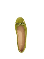 Dune London Green Highest Flexible Sole Contrast Ballet Pumps - Image 5 of 6