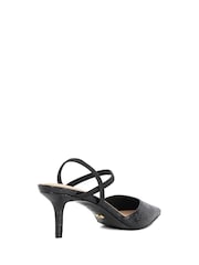 Dune London Black Classical Elasticated Open Court Shoes - Image 4 of 6