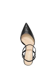 Dune London Black Classical Elasticated Open Court Shoes - Image 5 of 6